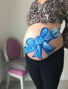 belly painting noeud